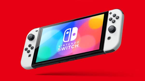 Nintendo Switch (OLED Model) Neon Red/Neon Blue - Image 3