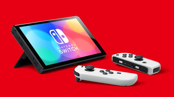 Nintendo Switch (OLED Model) Neon Red/Neon Blue - Image 4